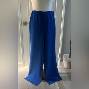 St.John |  Vibrant Blue Trouser Pants | sz 6 | NWT